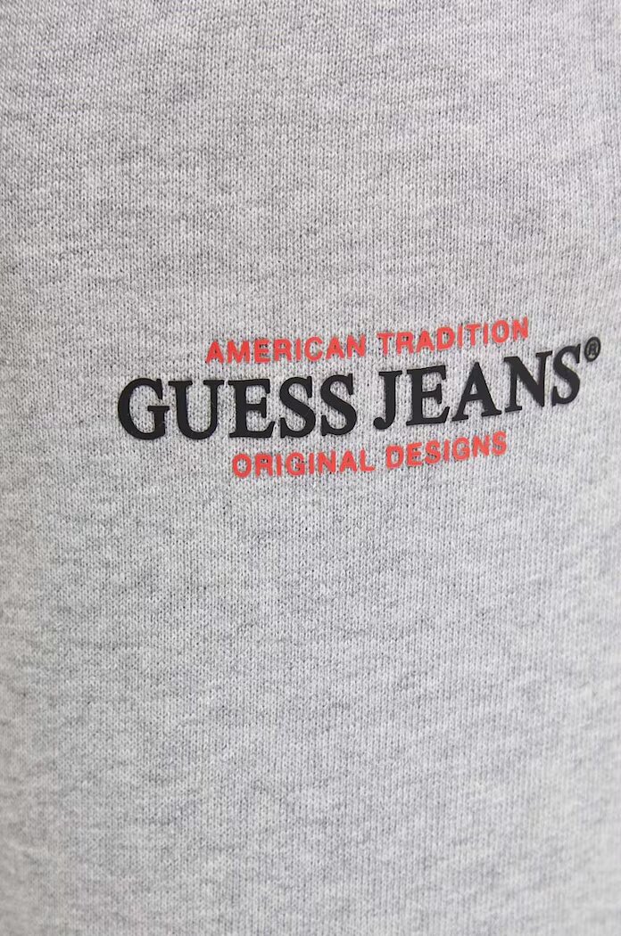 Guess Jeans Спортен панталон в сиво с изчистен дизайн M4YB18 K9V31
