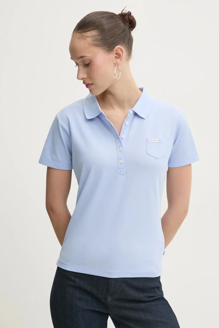 Guess Jeans Тениска с яка