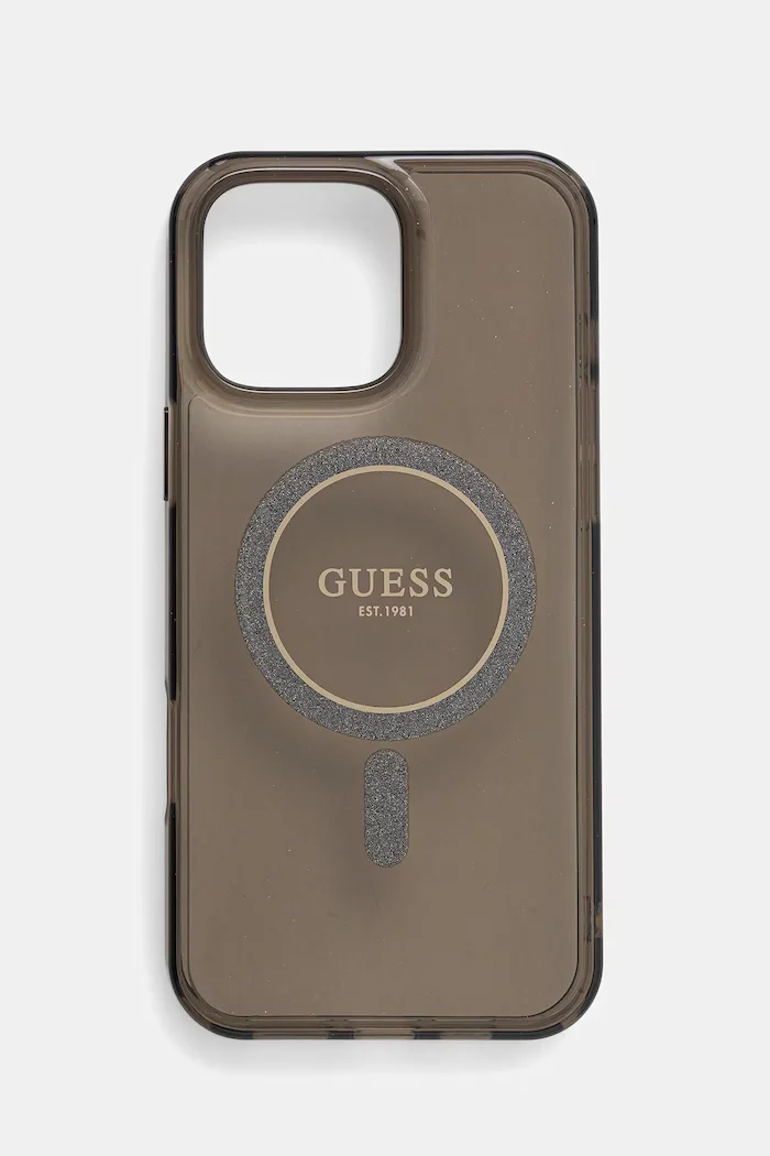 Guess Кейс за телефон iPhone 16 Pro Max 6.9" в кафяво GUHMP16XHFGEREK