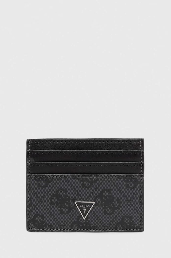 Guess Кожен калъф за карти MITO в черно SMVELE LEA25