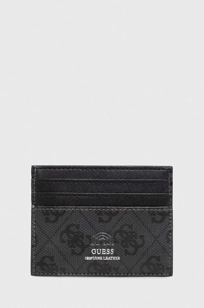 Guess Кожен калъф за карти MITO в черно SMVELE LEA25
