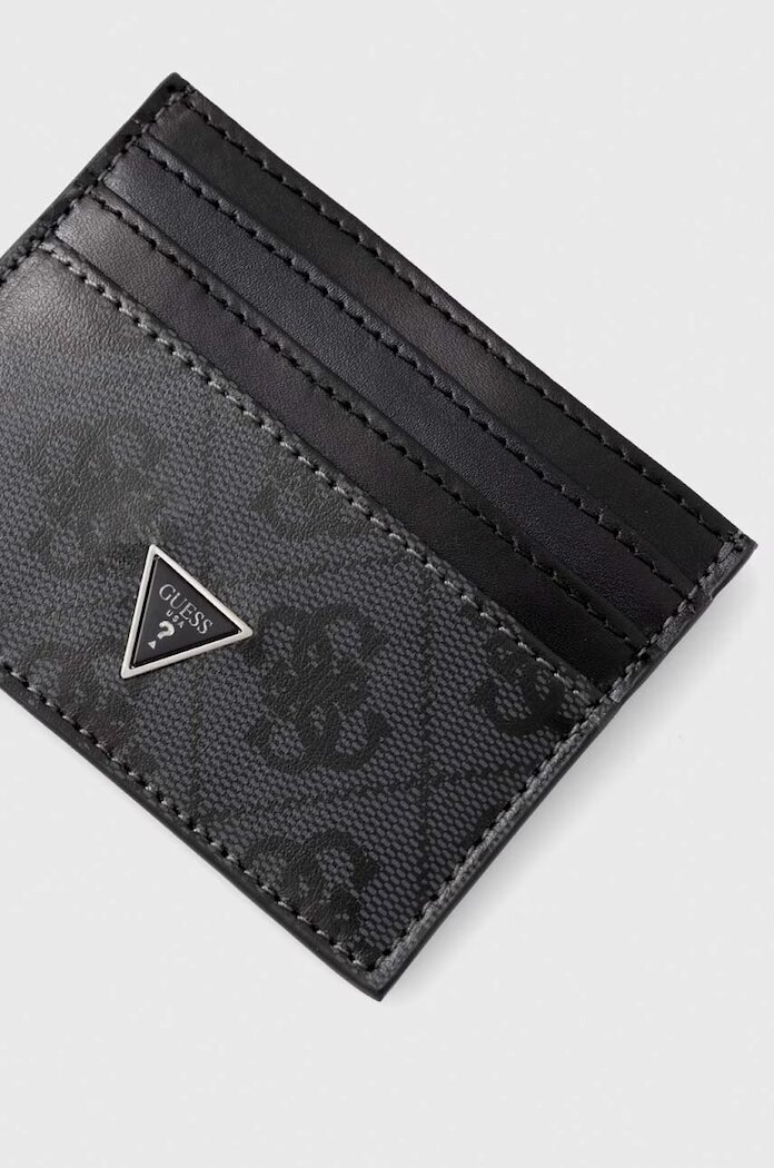 Guess Кожен калъф за карти MITO в черно SMVELE LEA25