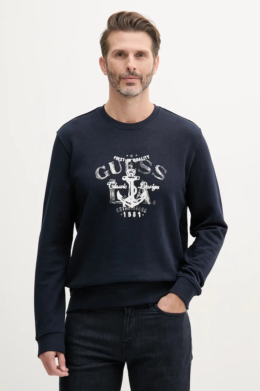 Guess Памучен суичър