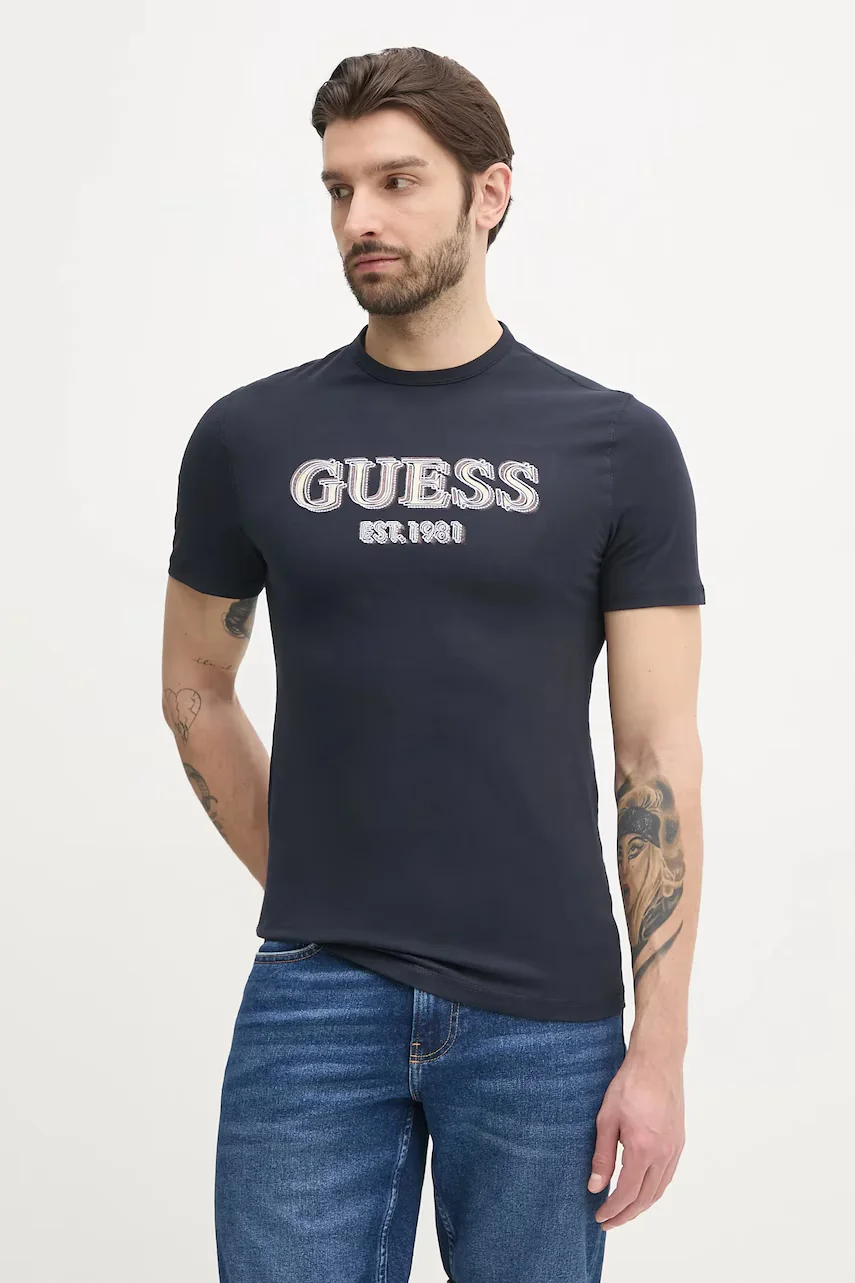 Guess Памучна тениска