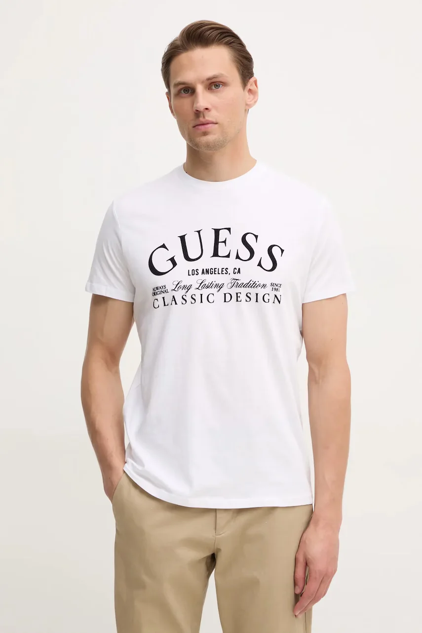 Guess Памучна тениска