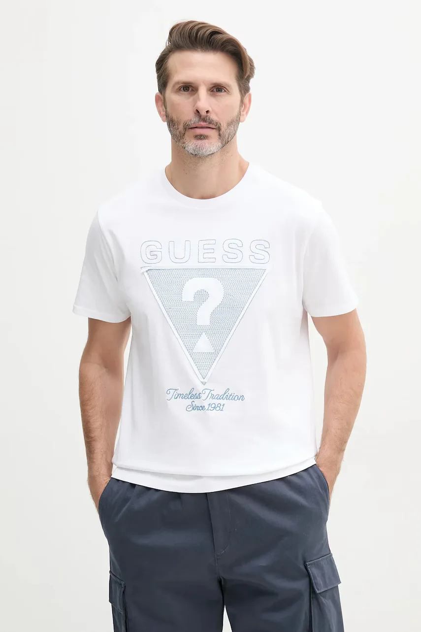 Guess Памучна тениска