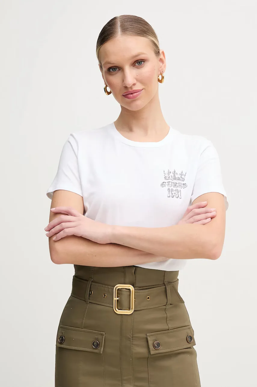 Guess Памучна тениска