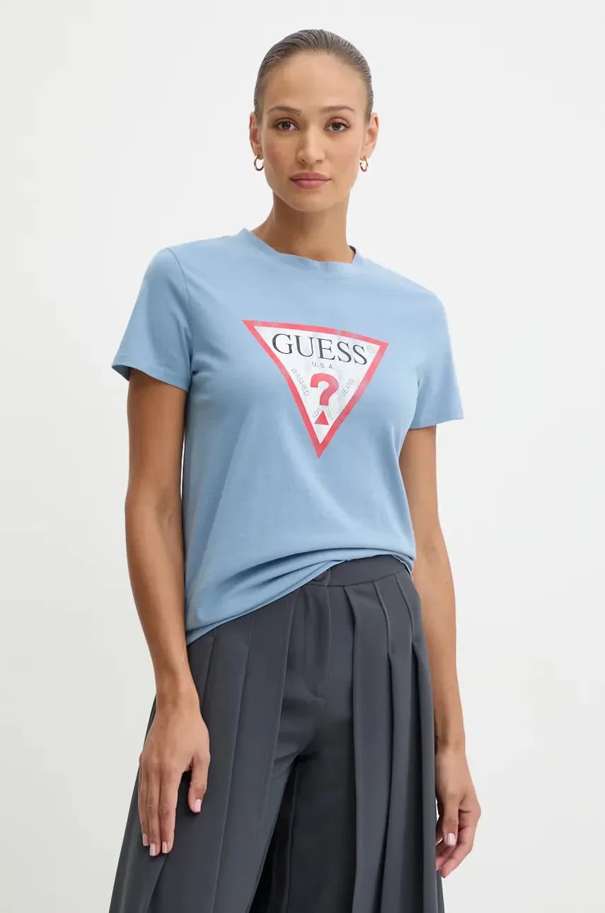 Guess Памучна тениска