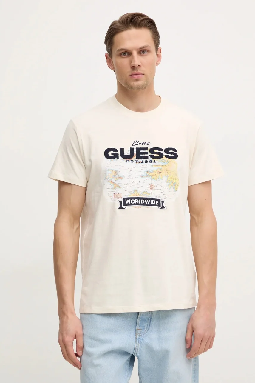 Guess Памучна тениска