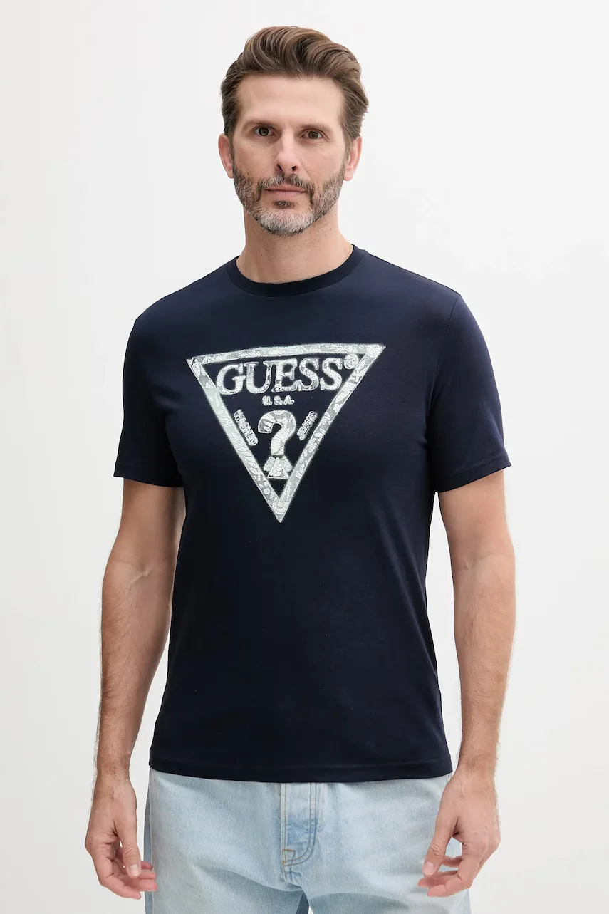 Guess Памучна тениска