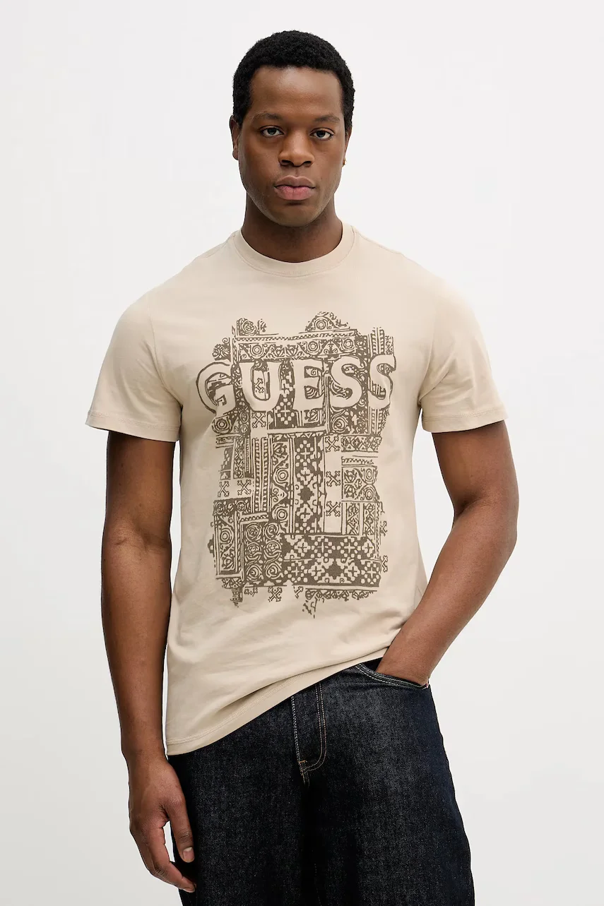 Guess Памучна тениска