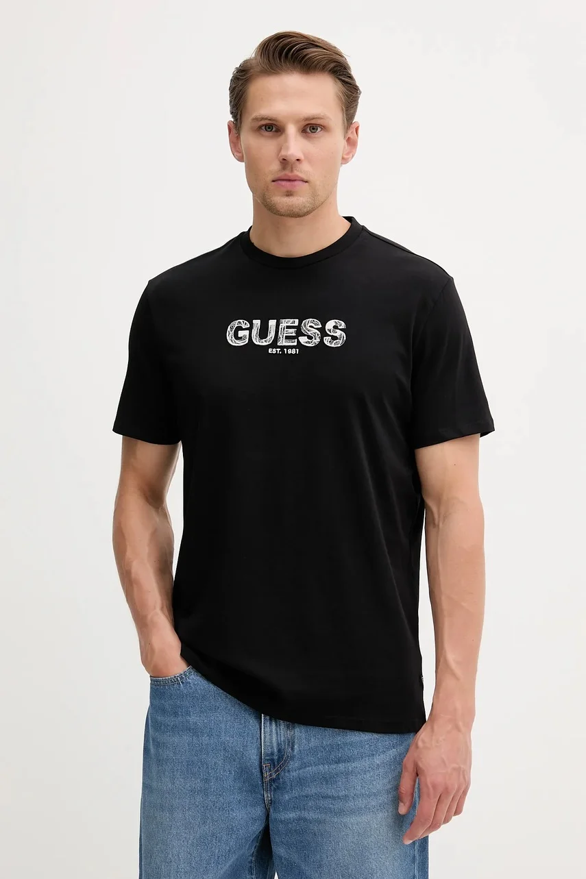 Guess Памучна тениска