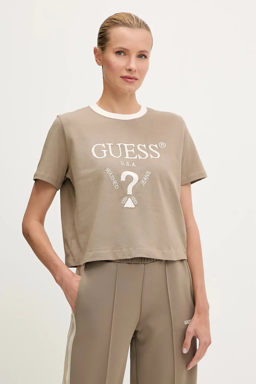 Guess Памучна тениска FILANTA