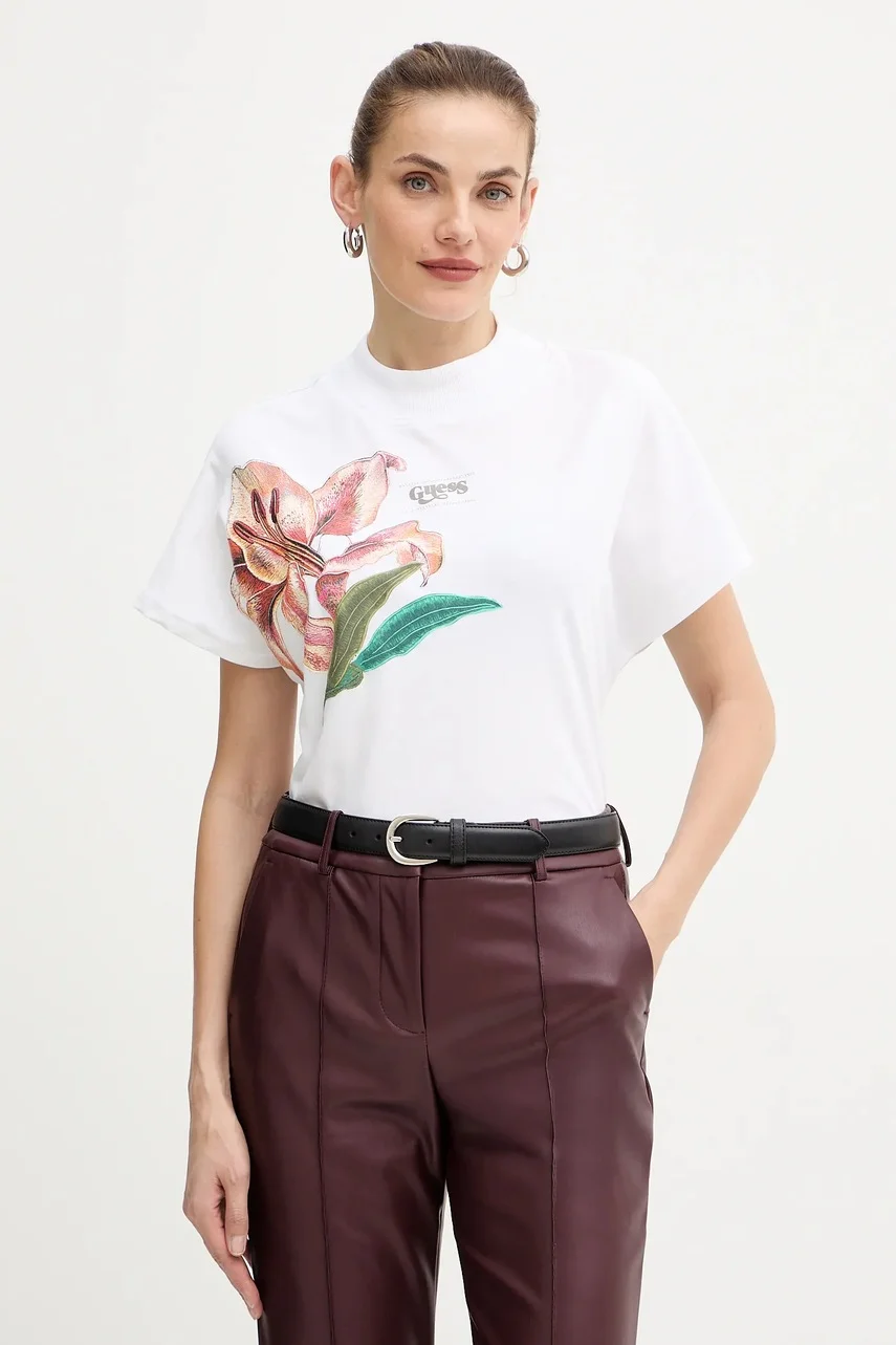 Guess Памучна тениска LILY