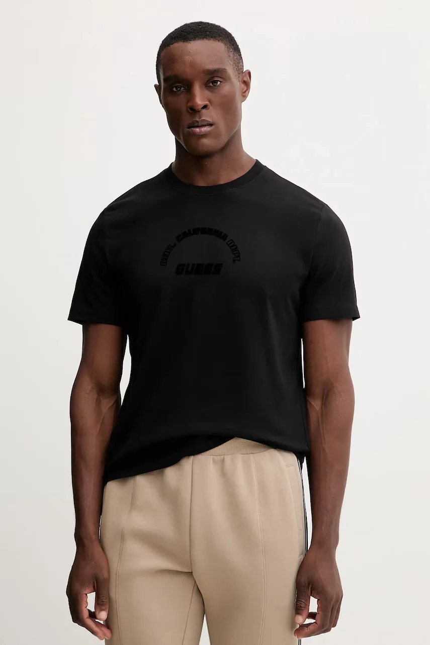 Guess Памучна тениска SHIRO