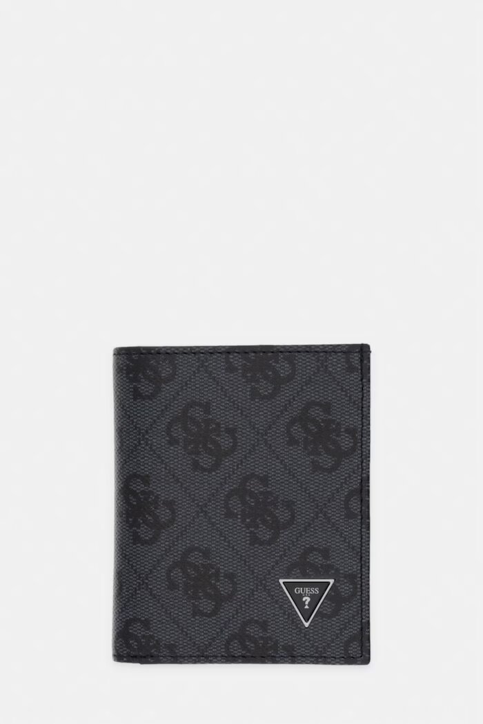 Guess портфейл мъжки от кожа MILANO сив SMVELE LEA04