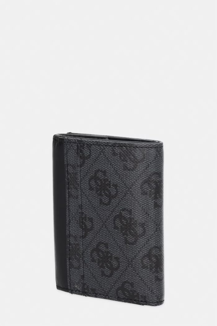 Guess портфейл мъжки от кожа MILANO сив SMVELE LEA04