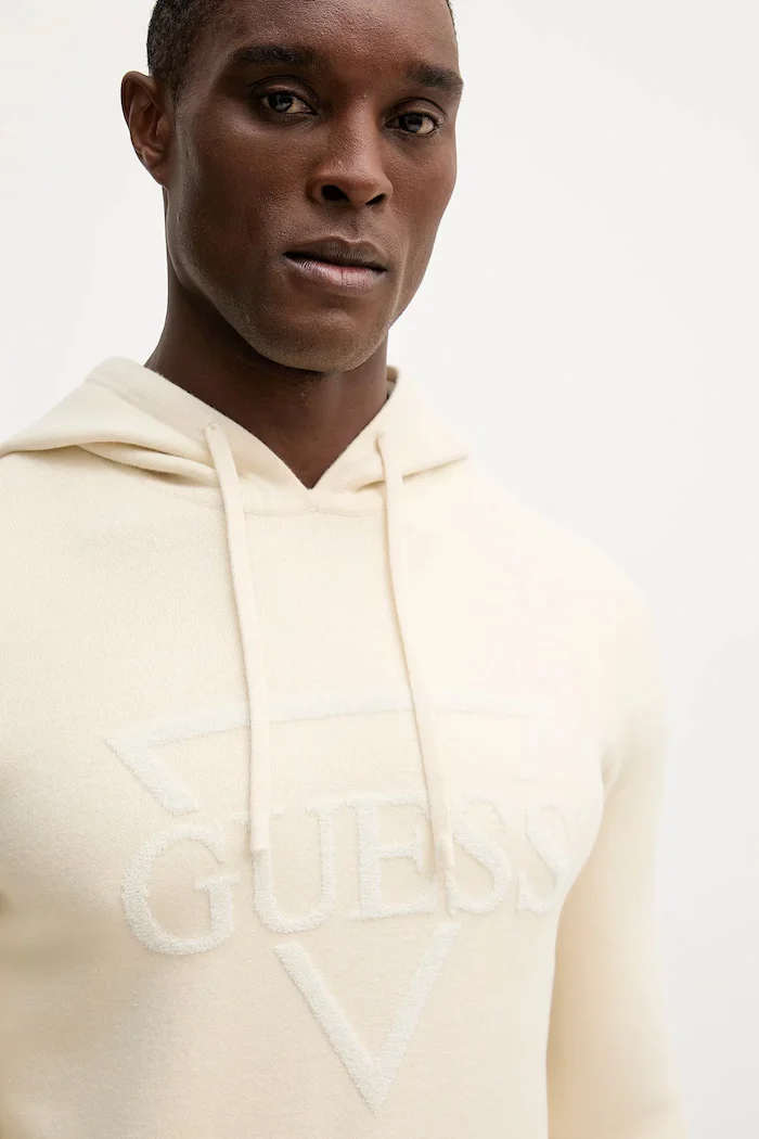 Guess Пуловер JOBY мъжки в бежово M5BR18 Z0470