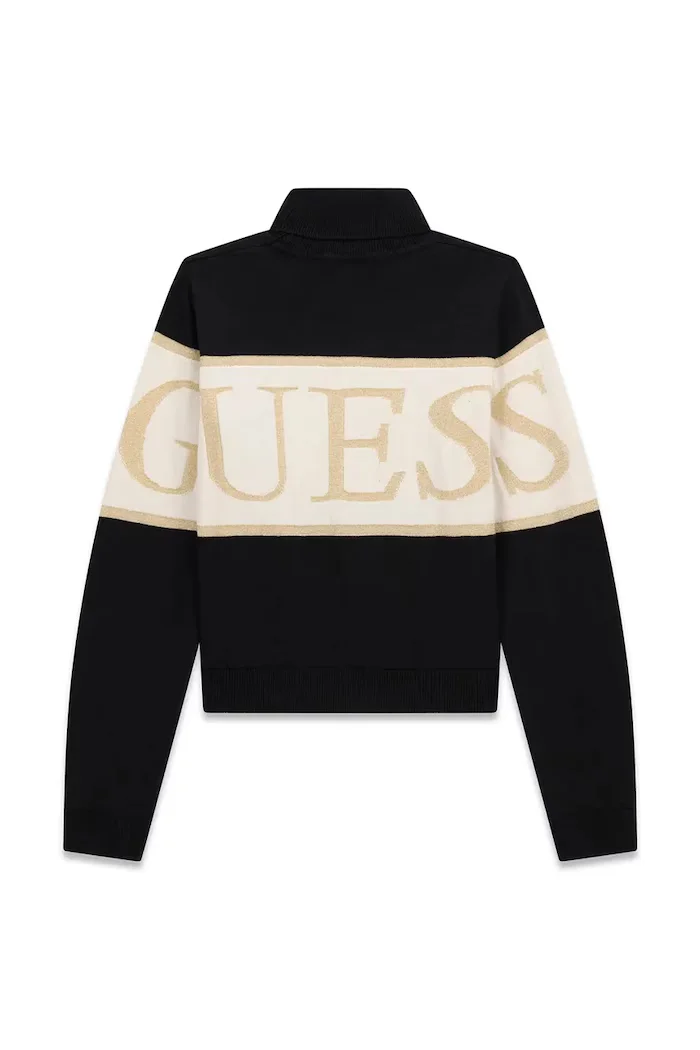 Guess пуловер за деца с памук черен J6BR04 Z1338