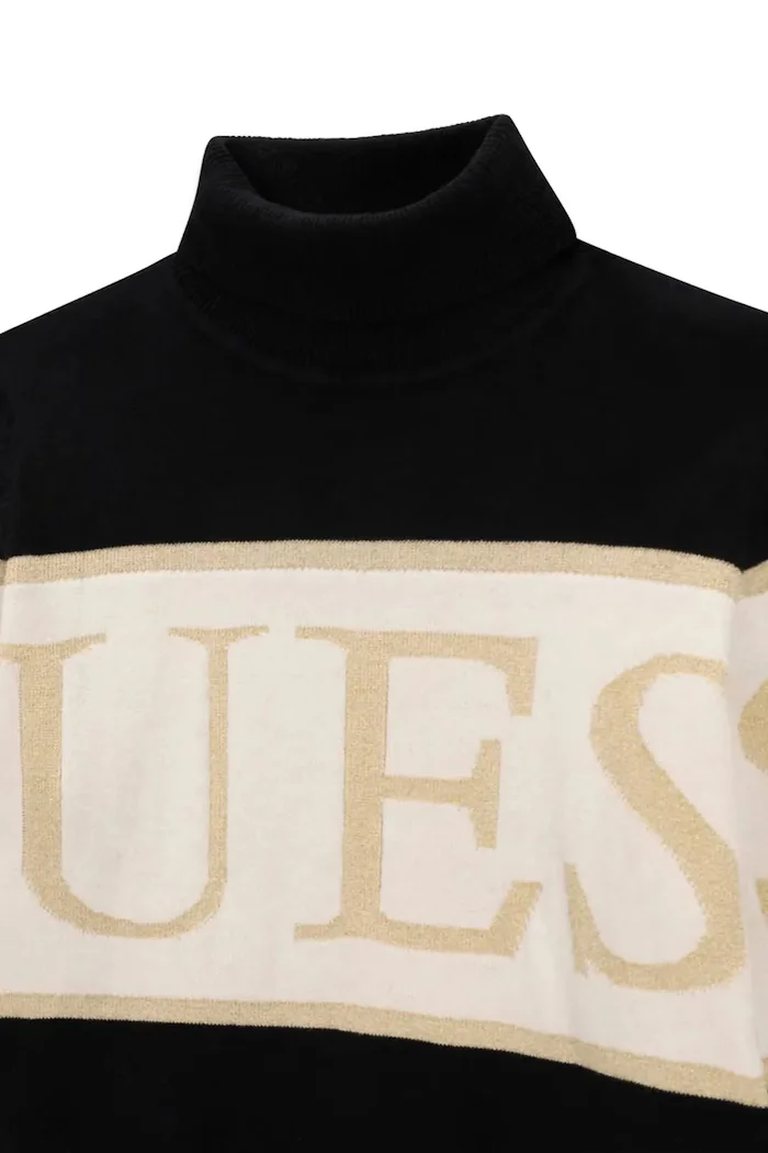 Guess пуловер за деца с памук черен J6BR04 Z1338