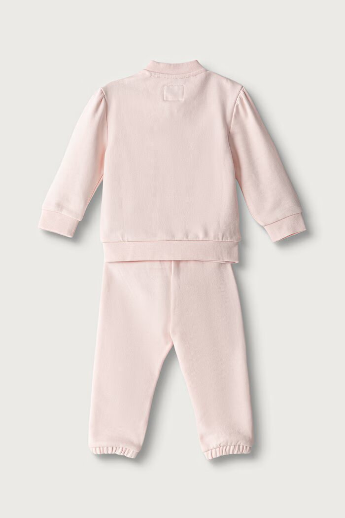 Guess спортен комплект анцуг за бебе от памук розов A6BG13 K5981