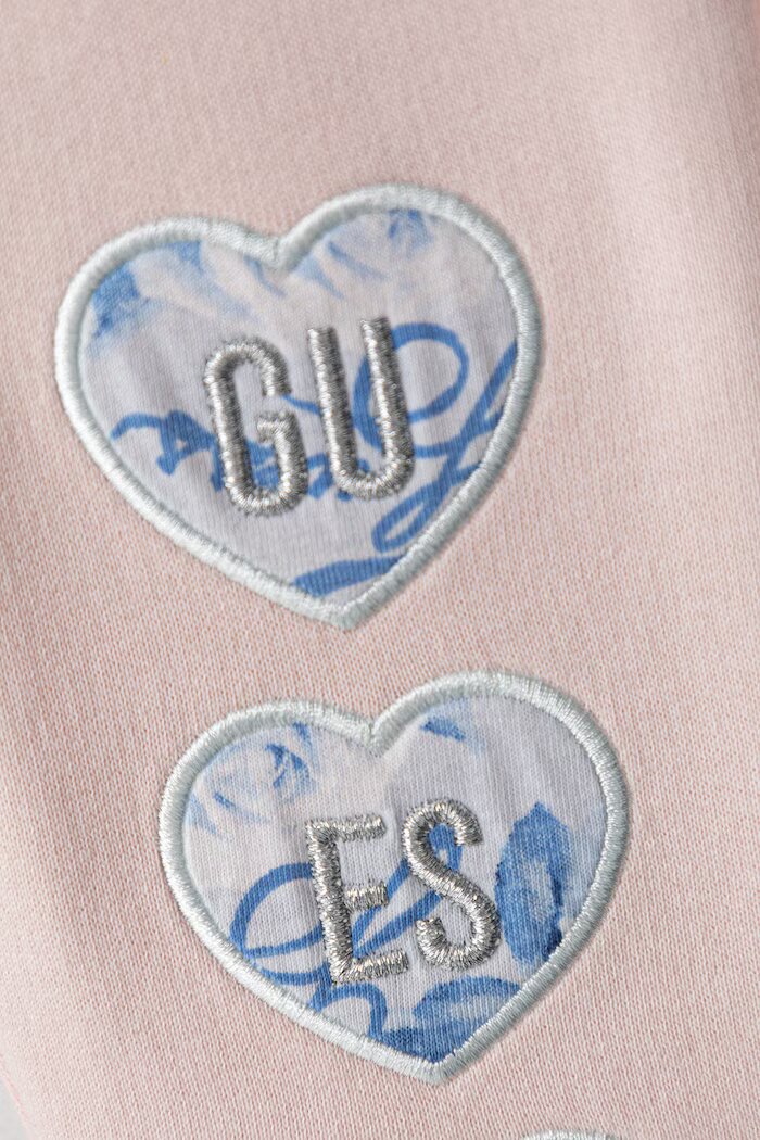 Guess спортен комплект анцуг за бебе от памук розов A6BG13 K5981