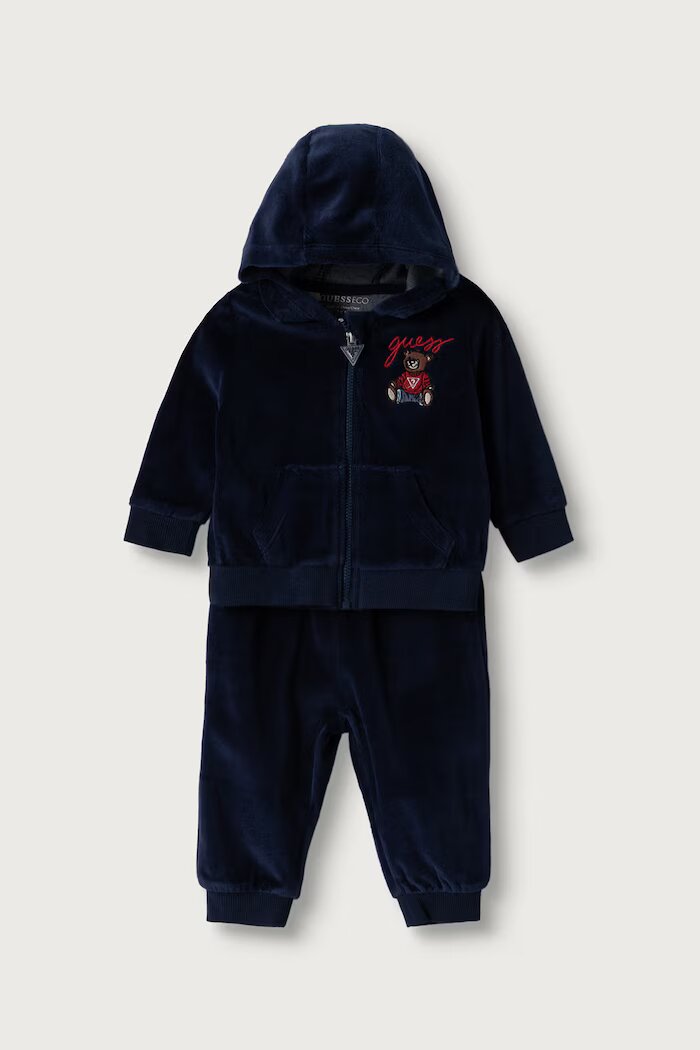 Guess спортен комплект анцуг за бебе с памук тъмносин I6YG19 K6487