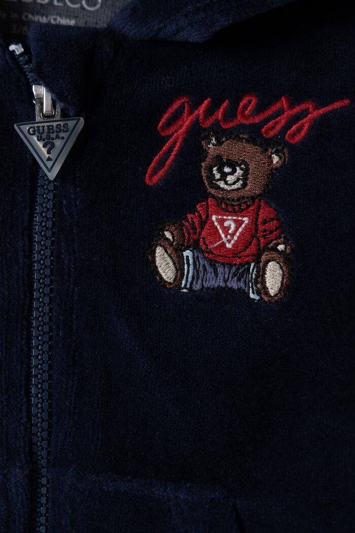 Guess спортен комплект анцуг за бебе с памук тъмносин I6YG19 K6487