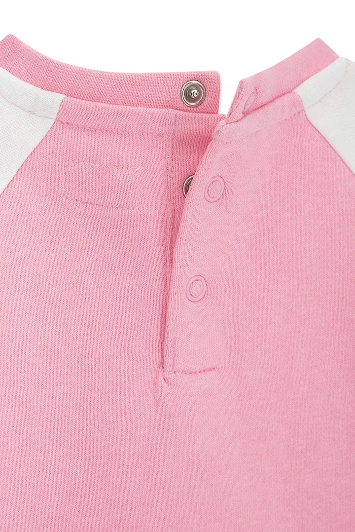 Guess спортен комплект анцуг за деца от памук розов A6YG05 K3902