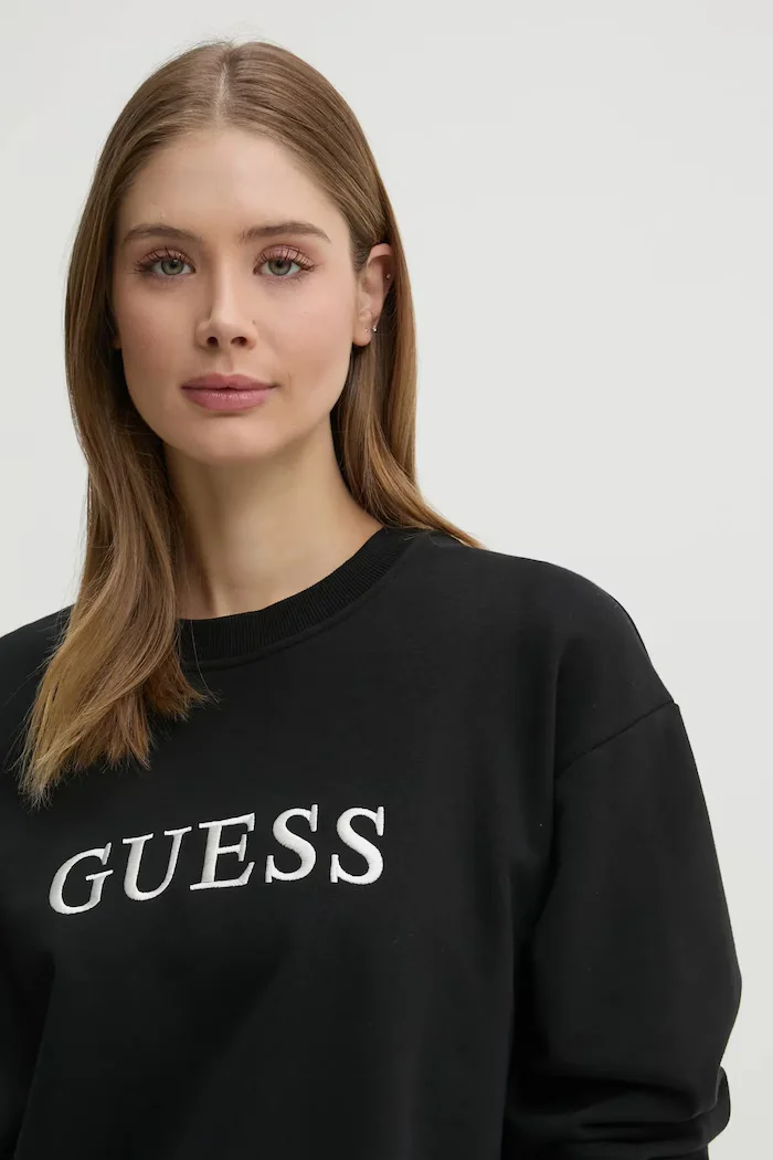 Guess Суичър SOFIA в черно с апликация O5RQ03 KCO31