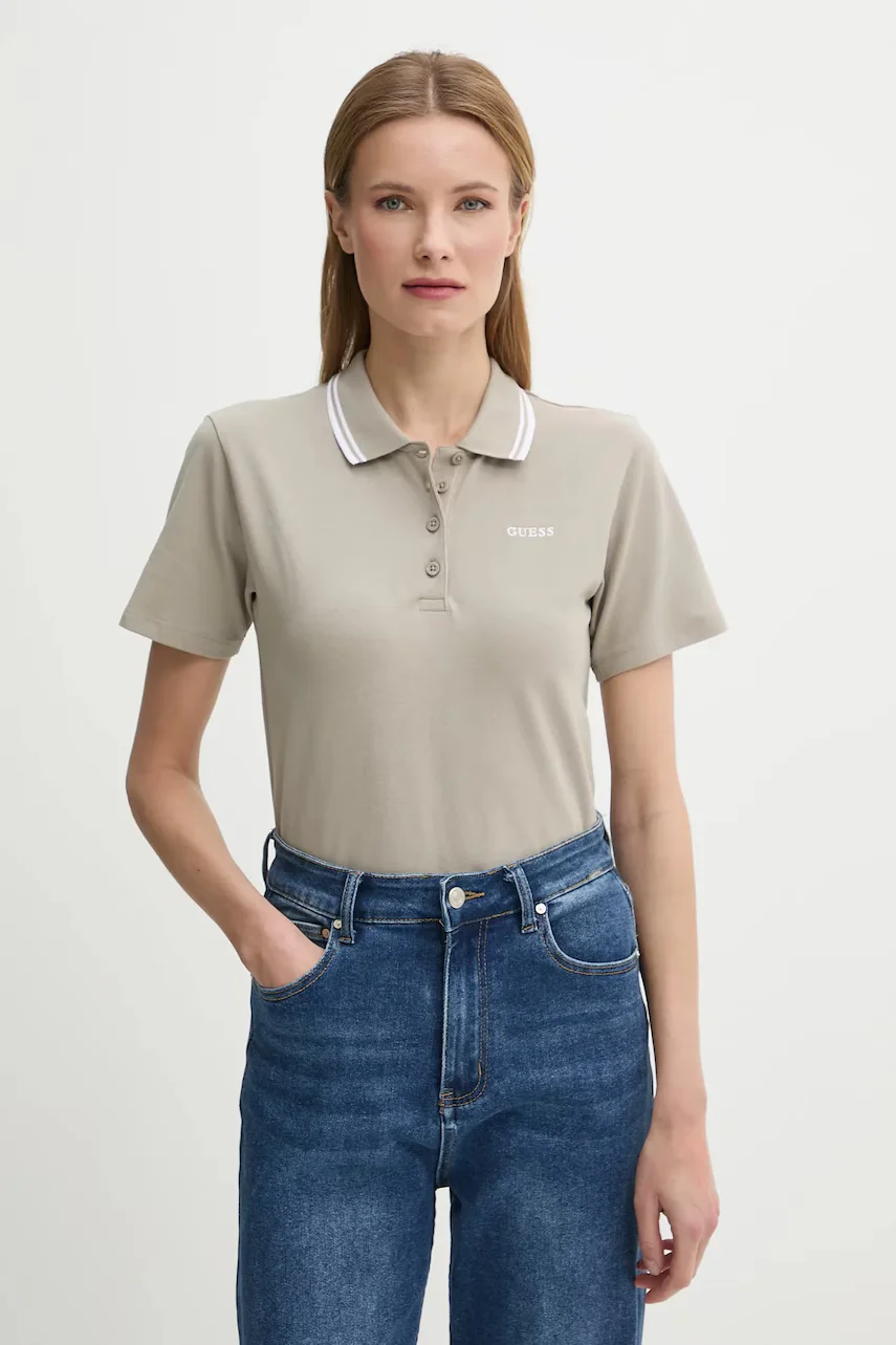 Guess Тениска с яка AMARYLLIS