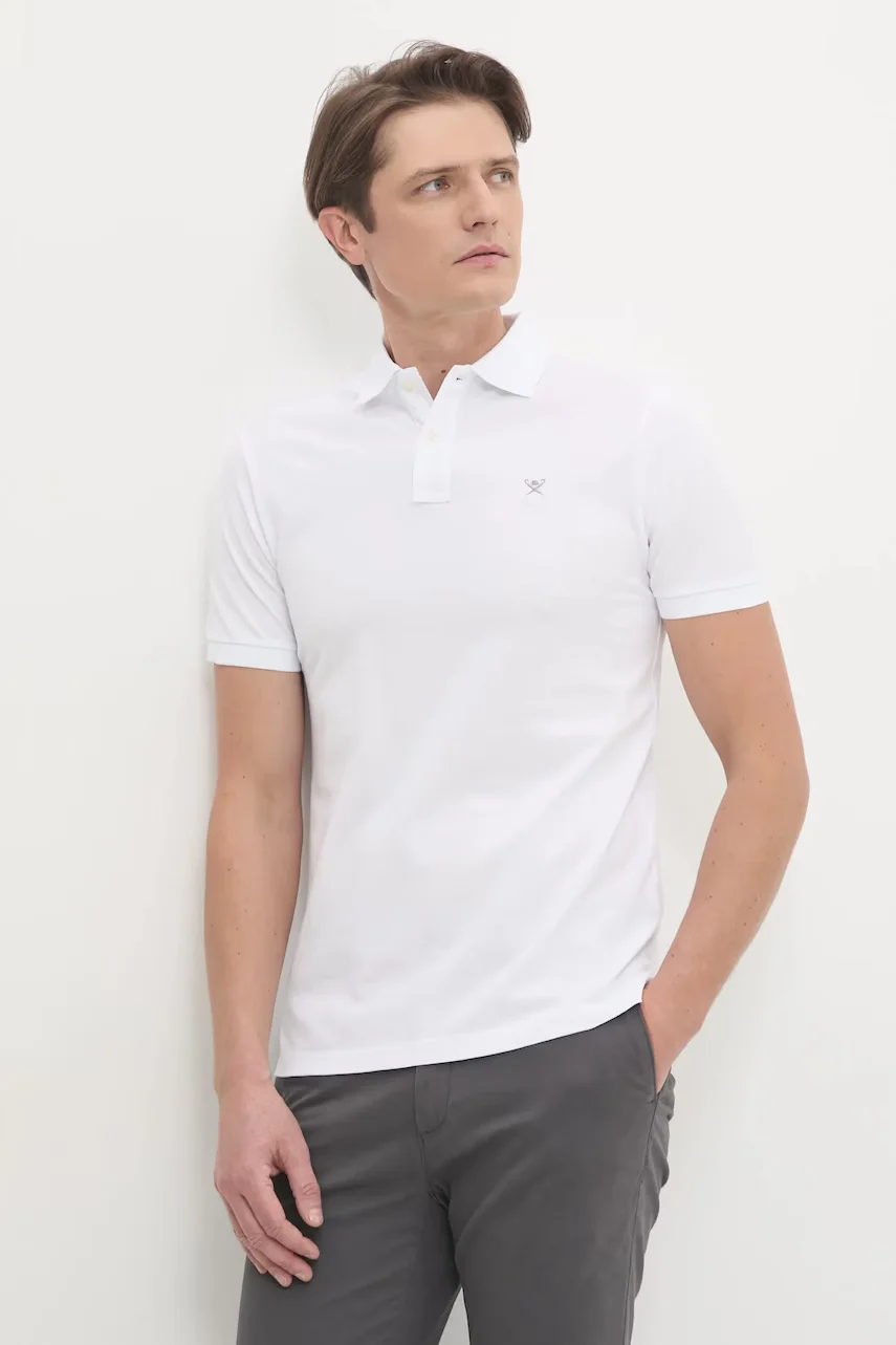 Hackett London Памучна тениска с яка