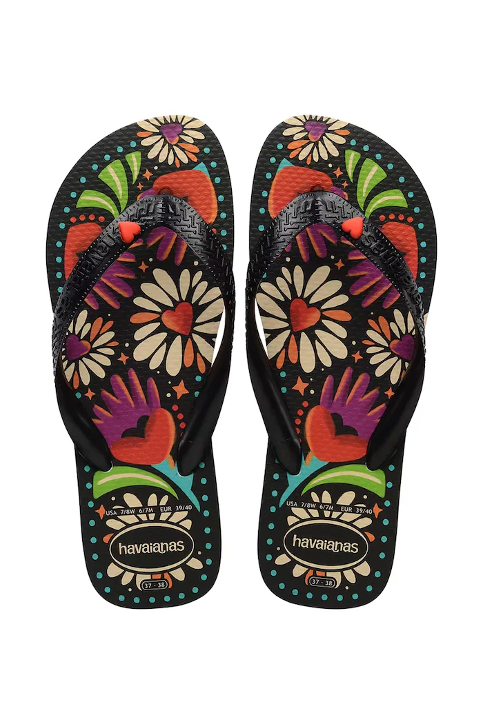 Havaianas джапанки дамски TOP BEGONIA CORACAO черни 4150745.00090