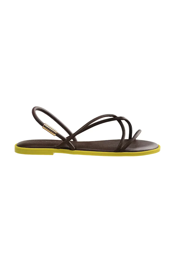 Havaianas сандали с равна подметка дамски UNA MANGA кафяви 4149609.0727