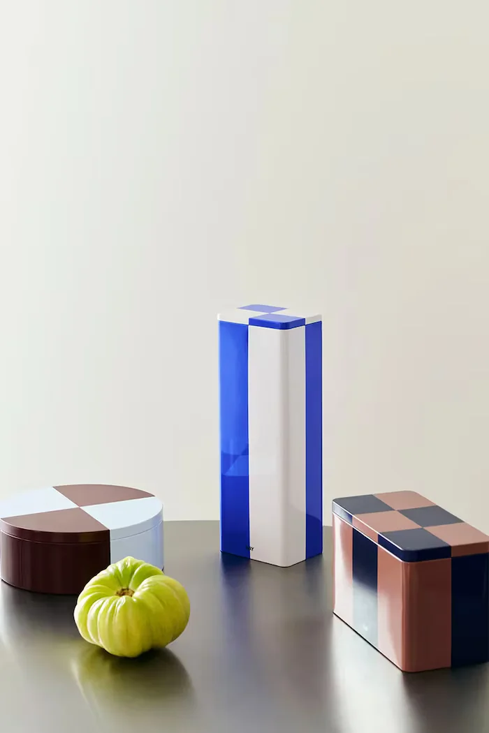 HAY Кутия с капак Tin Container 108 x 78 x 295 cm в синьо