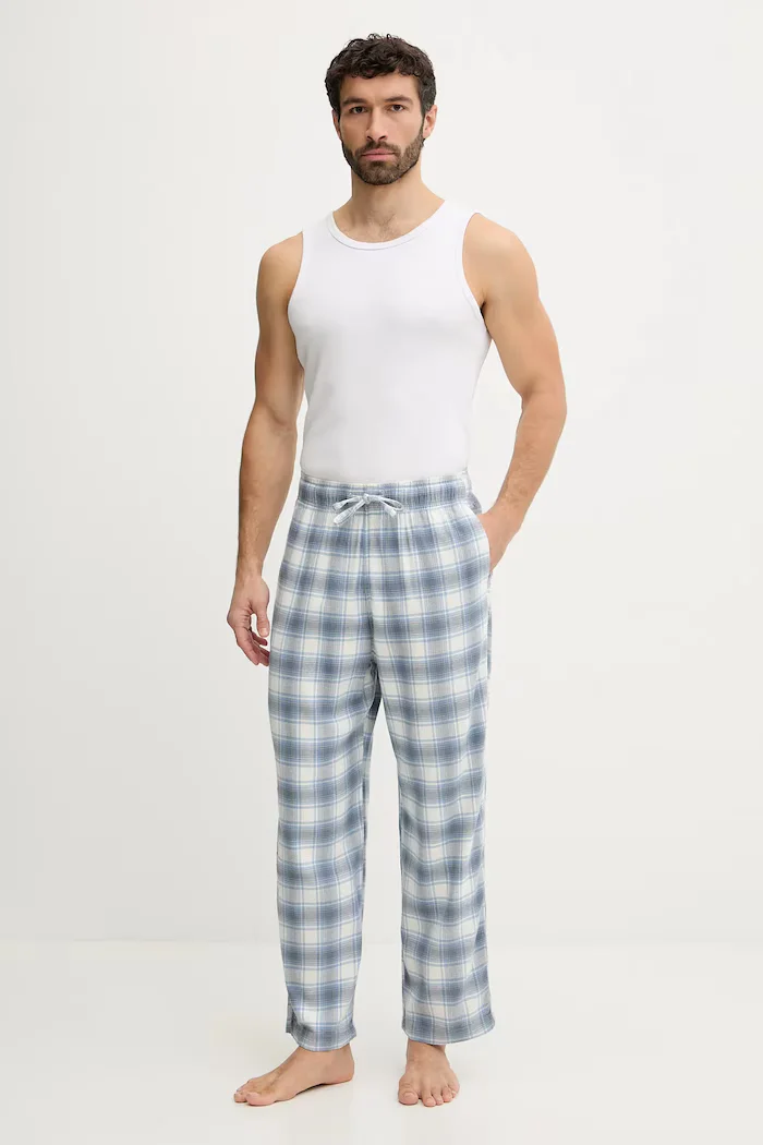 Hollister Co. Долнище на пижама в синьо с десен KI313-5008-226