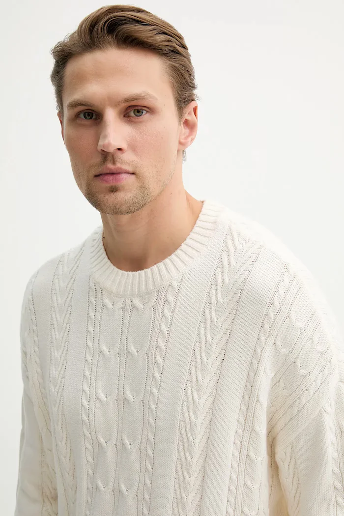 Hollister Co. Пуловер мъжки в бежово KI320-5119-102