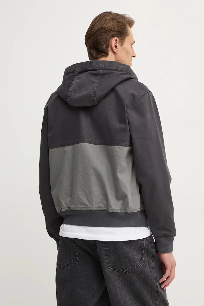 Hollister Co. Яке в сиво преходен модел KI332-4146