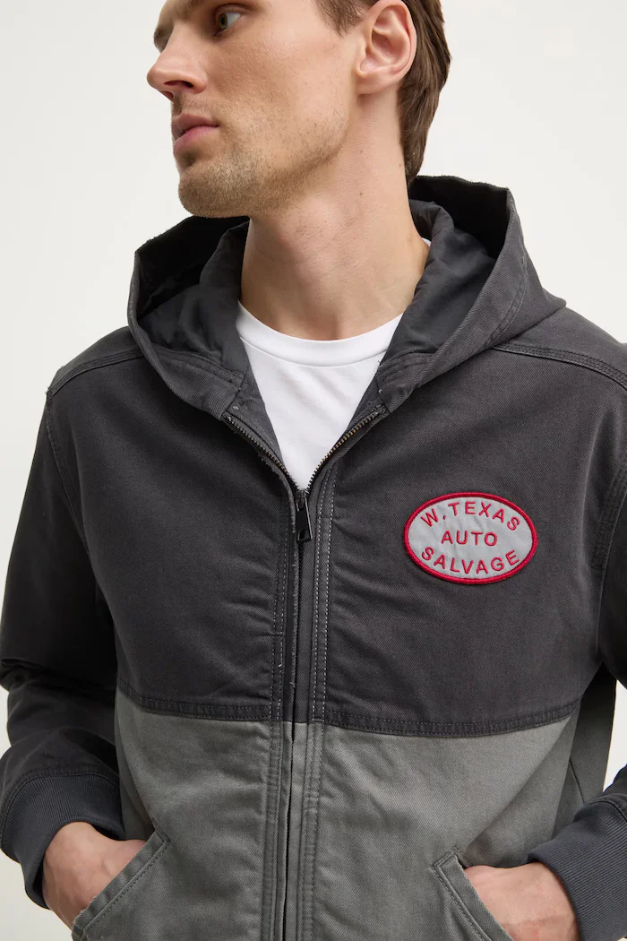 Hollister Co. Яке в сиво преходен модел KI332-4146