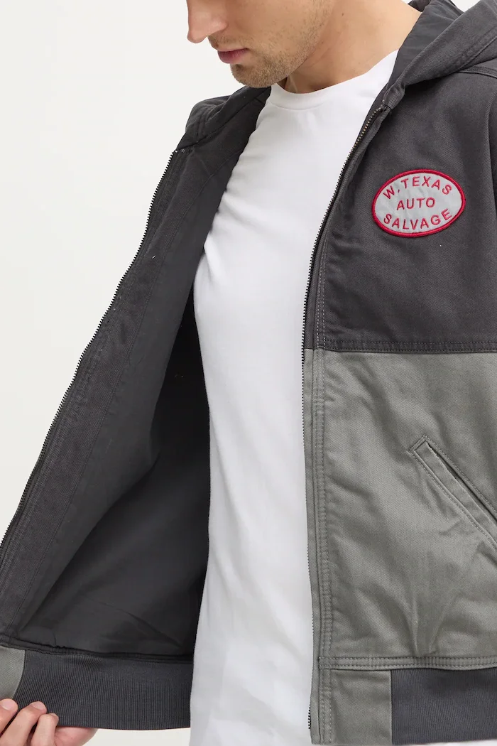 Hollister Co. Яке в сиво преходен модел KI332-4146