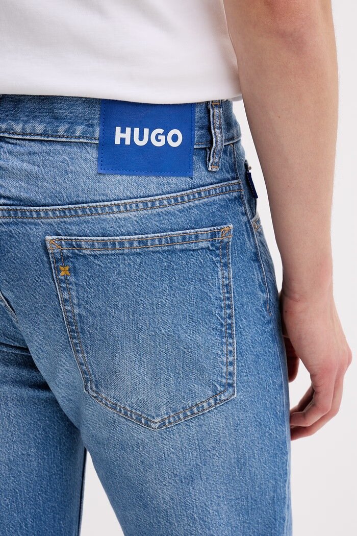 HUGO Blue HUGO сини дънки slim fit мъжки Ash сини 50555955