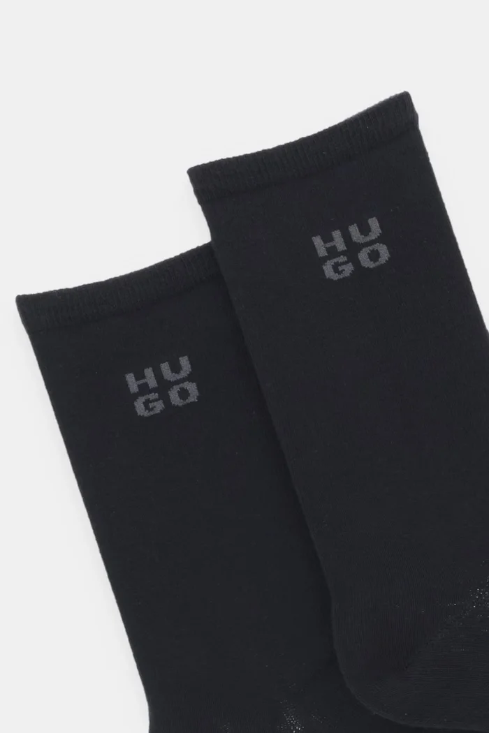 HUGO Чорапи (2 чифта) 2P RS UNI LOGO CC W в черно 50549831
