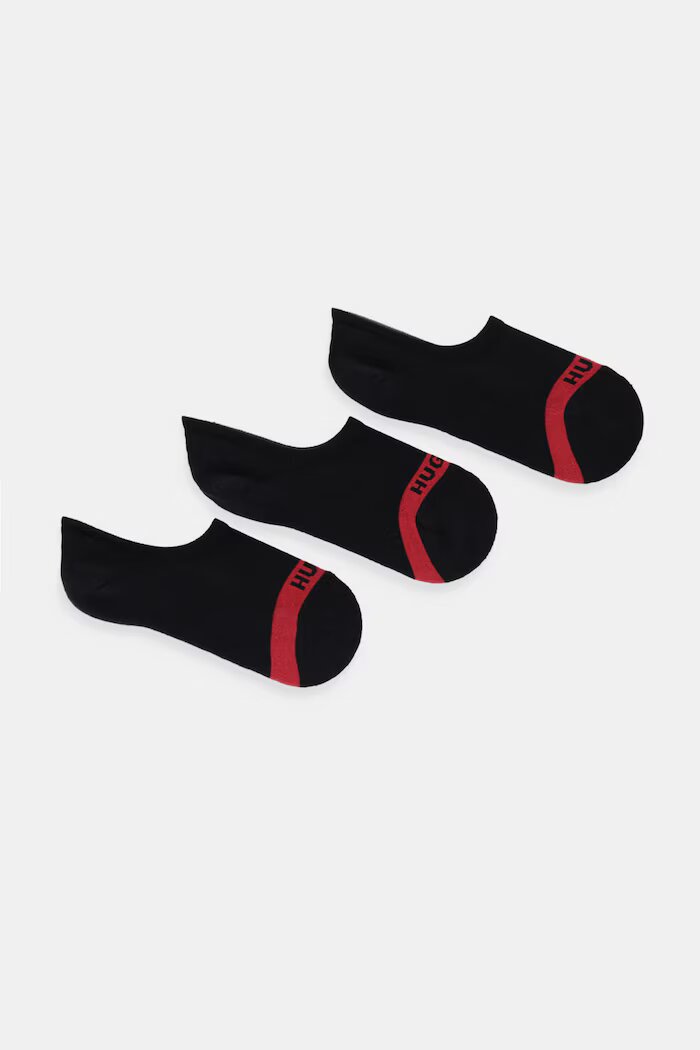 HUGO Чорапи (3 чифта) 3P LC PLUSH TAPE CC в черно 50514916