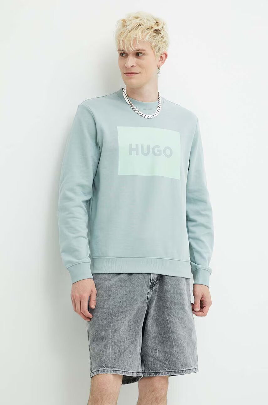 HUGO Памучен суичър