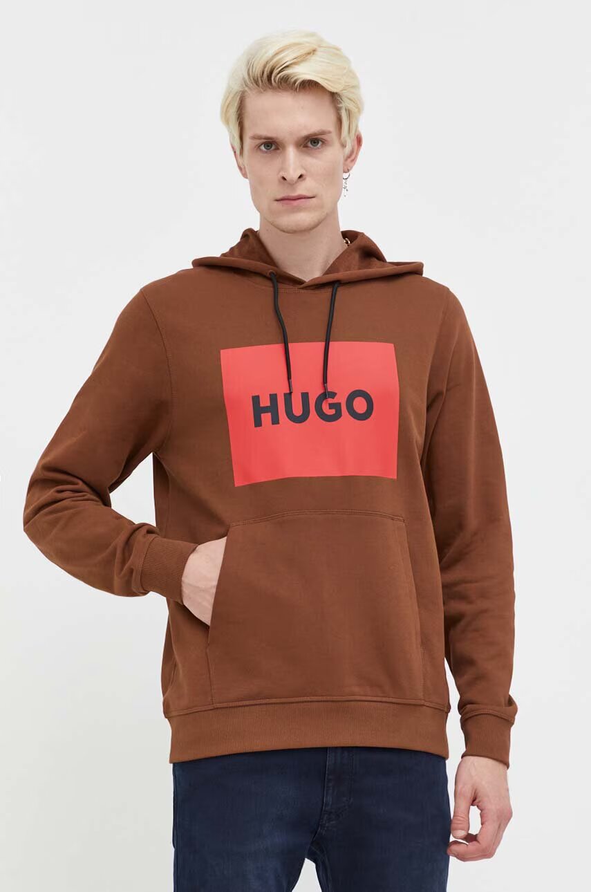 HUGO Памучен суичър