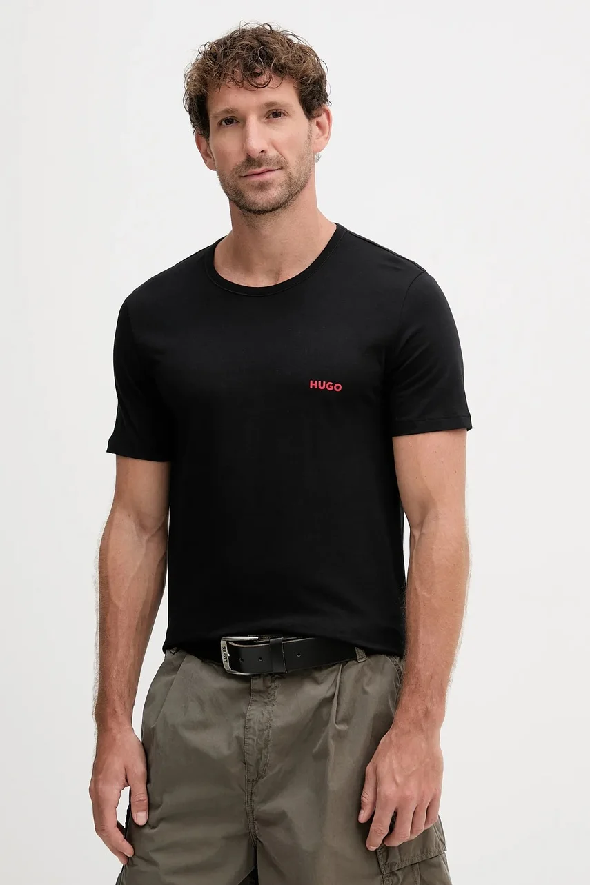 HUGO Памучна тениска (3 броя) T-SHIRT RN TRIPLET P