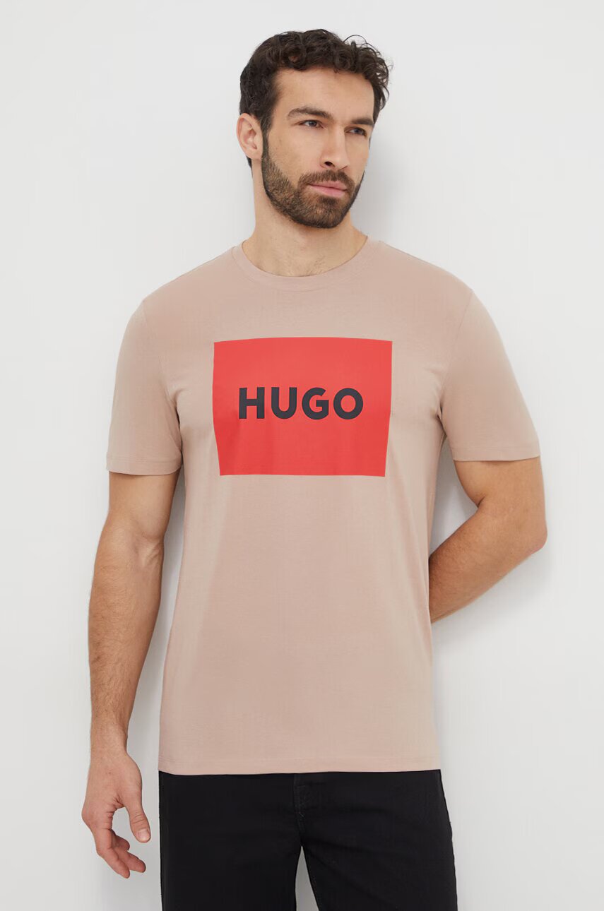 HUGO Памучна тениска Dulive222