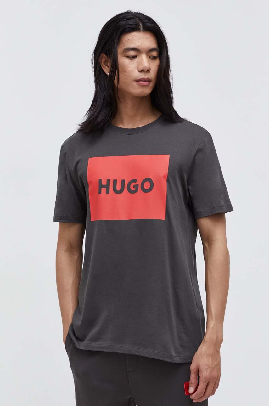 HUGO Памучна тениска Dulive222