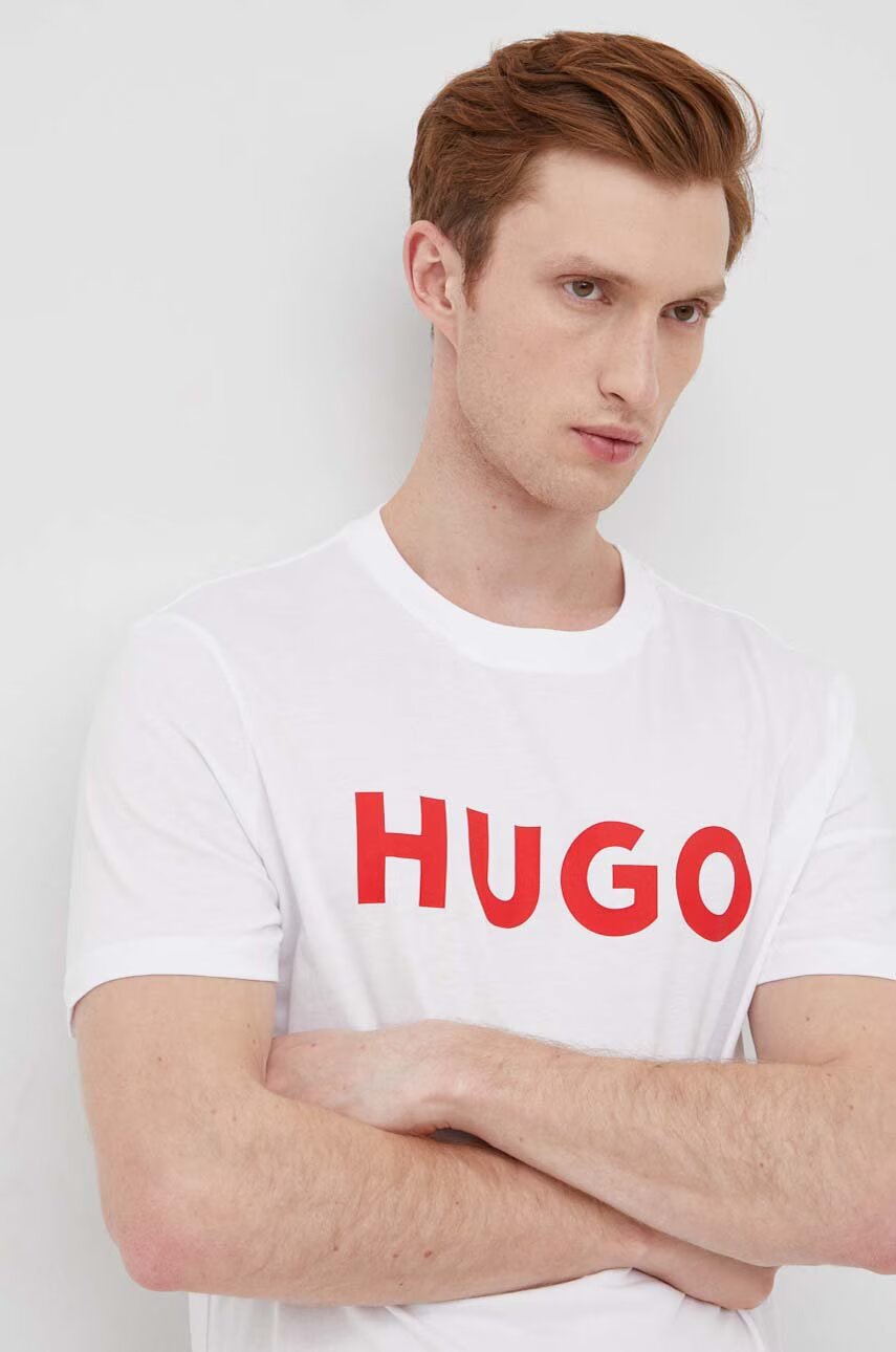 HUGO Памучна тениска Dulivio