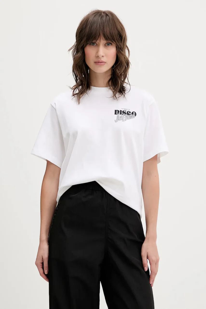 HUGO Памучна тениска Vintage Tee_18